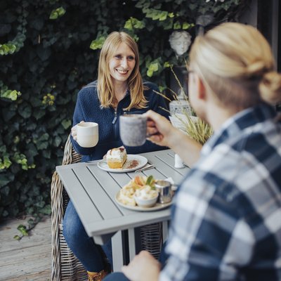 Genussmoment im Hofcafé