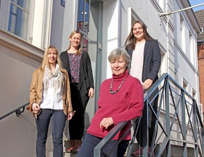 Maike Prims, Sarah Bartholl, Anke Greve und Maren Klose (von links) von der Tourist-Information Bad Segeberg.